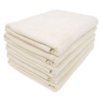 シナップスジャパン シャーリング バスタオル ホワイト　120×60CM　5枚入 1セット15枚（5枚入×3）