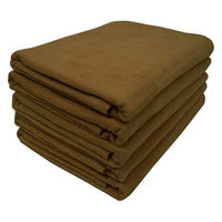 シナップスジャパン シャーリング バスタオル ブラウン　120×60CM　5枚入 1セット15枚（5枚入×3）
