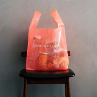 DEAN & DELUCA（ディーンアンドデルーカ） ショッピングバッグEVA コーラルオレンジ＜数量限定＞ 1個