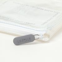 CLEARMESH3ポケットポーチ ホワイト LAKOLE/ラコレ