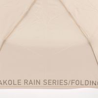 大判レタリング折り畳み傘 ベージュ LAKOLE/ラコレ