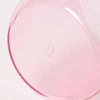 うねうねハンドルガラスマグカップ ピンク LAKOLE/ラコレ