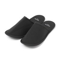 TRAVEL フラット携帯スリッパ L(25～27cm) ブラック LAKOLE/ラコレ