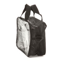 CLEARMESHバッグポーチ ブラック LAKOLE/ラコレ