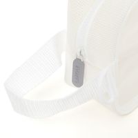 CLEARMESHハンドルポーチ ホワイト LAKOLE/ラコレ