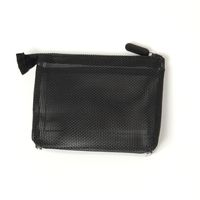 CLEARMESH3ポケットポーチ ブラック LAKOLE/ラコレ