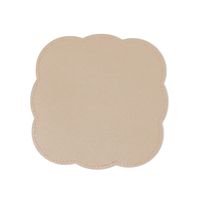 FLOWERダイカットコースター1P グレー×ゴールド LAKOLE/ラコレ