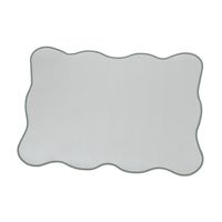 FLOWERダイカットランチョンマット ピンク×シルバー LAKOLE/ラコレ