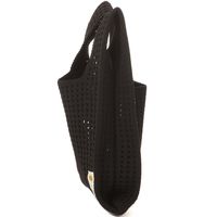 FLOWERニットバッグ ブラック LAKOLE/ラコレ