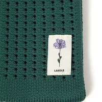 FLOWERニットバッグ グリーン LAKOLE/ラコレ