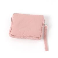 FLOWERミラー付きポーチ ピンク LAKOLE/ラコレ