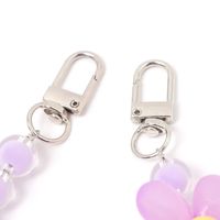 FLOWERビーズストラップ パープル LAKOLE/ラコレ