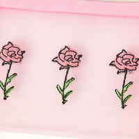 FLOWERメッシュポーチ ピンク LAKOLE/ラコレ