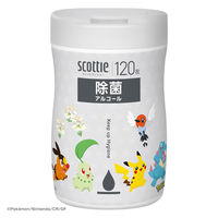 ウェットティッシュ アルコール 除菌 スコッティ ウェットティシュー ポケモン 本体 1セット（1個（120枚入）×14）日本製紙クレシア