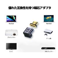 FSC マグネット HDMI アダプターL字型<ダークパープル> FS-ADHDMI-L 1個