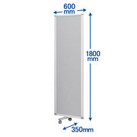 コマイ 連結スクリーン 増連用パネル クロスタイプ 高さ1800×幅600mm 1枚（わけあり品）