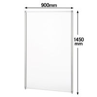 トーカイスクリーン EGシンプルパネル パーテーション クリアタイプ（透明） 高さ1450×幅900mm EG-1409EB （飛沫防止）1枚（わけあり品）