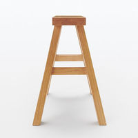 無印良品 木製ベンチ 小 ラバーウッド材 48.5×30×44cm 良品計画（わけあり品）