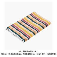 田中産業 今治製 残糸タオル ストライプ 1セット(10枚)