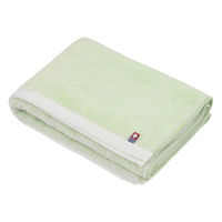 田中産業 今治製 シャーリングタオル フェイスタオル ライトグリーン 1セット(10枚)