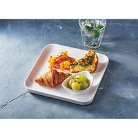 台和 21cm切立角皿 白MT SS-400-WM 1個（直送品）