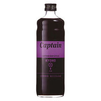 シロップ 割り材 業務用 キャプテン 巨峰 瓶 600ml 6本 かき氷 カキ氷