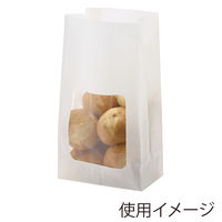 NF窓付耐油角底袋 No.4 白無地 1袋（100枚入）