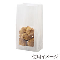 NF窓付耐油角底袋 No.6 白無地 1袋（100枚入）