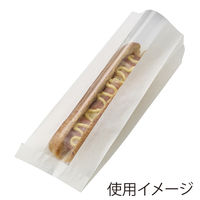 NF窓付耐油ガゼットパック ロング 白無地 1袋（100枚入）