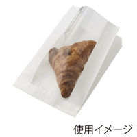 NF窓付耐油ガゼットパック 大 白無地 1箱（2000枚：100枚入×20袋）