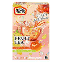 入浴剤 炭酸 アソート 温泡 フルーツティーセレクト 1セット（1箱（2種×6錠入）×4） 湯色 色付き透明タイプ アース製薬
