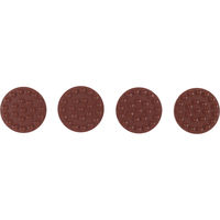 光 エッジ付吸盤防振ゴム茶 77mm 4枚入 KQEG-77 1セット(4個入)（直送品）