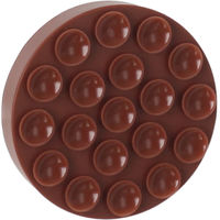 光 エッジ付吸盤防振ゴム バラ 茶51mm B-KQEG-53 1個（直送品）