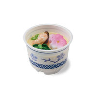 リスパック デザートカップ バイオ 茶碗蒸し S-245 シロ 梅 H10T881 1袋(50個)（直送品）