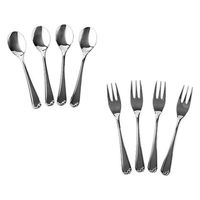 【アウトレット】コーヒースプーン・デザートフォークセット 燕三条製 Aー78224 1セット（各12本 各4本組×3） アーネスト