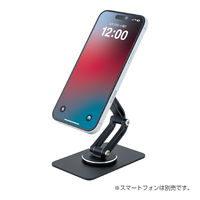 ナカバヤシ MagSafe対応スタンド 360度回転 角度調整3軸 ブラック SST-24BK 1個