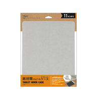 ナカバヤシ 11インチタブレット用 インナーケース ウォッシャブルペーパー グレー TBC-FC112405GY 1個