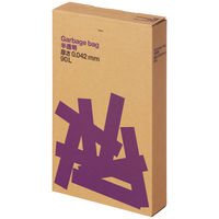 【アウトレット】アスクル ゴミ袋 半透明 複合3層 厚口(厚手)タイプ 90L 厚さ0.042mm（300枚:100枚入×3） オリジナル