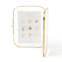 ガラスフォトフレームL版2枚 ゴールド studio CLIP