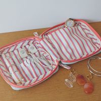 アクセサリーポーチ(GO ON THE JOURNEY) ブルー studio CLIP