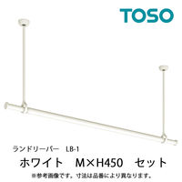 トーソー ランドリーバー LB-1 セット WH(ホワイト) MX450 30020006 1セット（直送品）