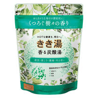 きき湯 香る炭酸湯 樹々の香り 360g お湯の色 フォレストグリーンの湯（透明タイプ） 1セット（1個×2） アース製薬