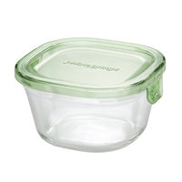 耐熱ガラス 保存容器 グリーン システムセット 4点 ミニ パック&レンジ PSC-PRN4G2 iwaki（イワキ）