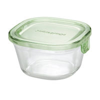 耐熱ガラス 保存容器 グリーン 角型 8点セット パック&レンジ PSC-PRN-8G iwaki（イワキ）
