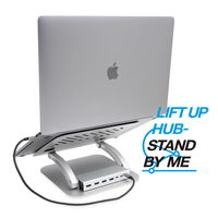 アーキサイト LIFT UP HUBーSTAND BY ME Hub付きノートPCスタンド AS-LHBM-SL 1台