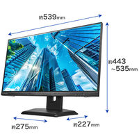アイ・オー・データ機器 23.8インチワイド液晶モニター 昇降回転スタンド DIーD242SAーF 1台（直送品）