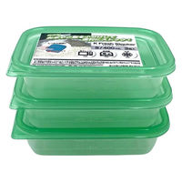 【アウトレット】食品保存容器 Sサイズ 400mL 電子レンジ可（3個入×5セット）Kフレッシュストッカー K'sインターナショナルマネジメント