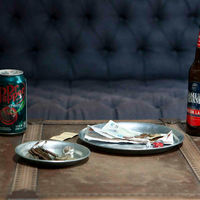 ダルトン DULTON 鉢皿 ガルバナイズドラウンドトレー S 471725 1個（直送品）