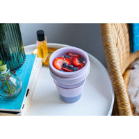 stojo タンブラー 470ml 折りたたみ 半透明 BIGGIE Jelly JellyLilac 473288 1個（直送品）