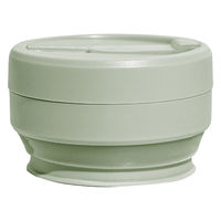 stojo タンブラー 470ml 折りたたみ 半透明 BIGGIE Jelly JellySage 473289 1個（直送品）